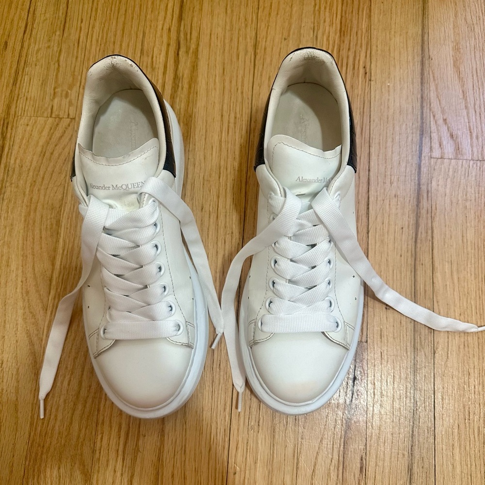 Alexander McQueen Oversized Sneaker 'Black Crocodile'